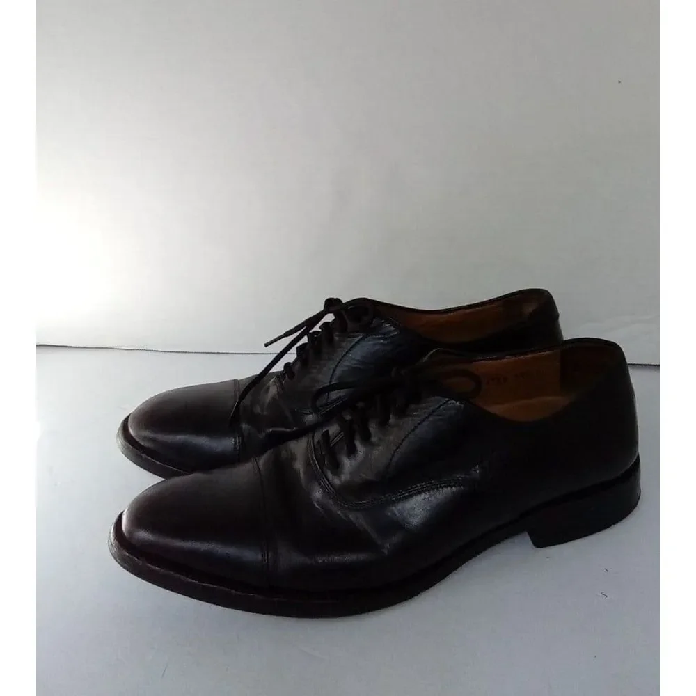 Classic Black Leather Oxford Dress Shoes Formal Business Lace-up‎